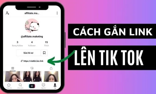 Cách gắn link bio trên Tiktok Cách gắn link bio trên Tiktok