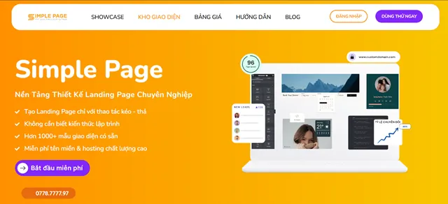 Simple Page là trang tạo Bio link miễn phí với nhiều giao diện đẹp Simple Page là trang tạo Bio link miễn phí với nhiều giao diện đẹp