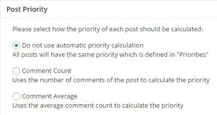 Thiết lập mục Priorities Thiết lập mục Priorities